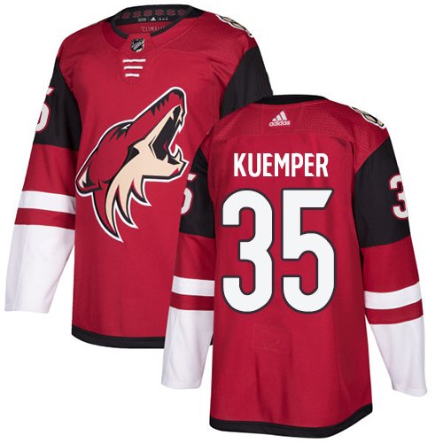Arizona Coyotes #35 Darcy Kuemper Authentic Red Home Jersey