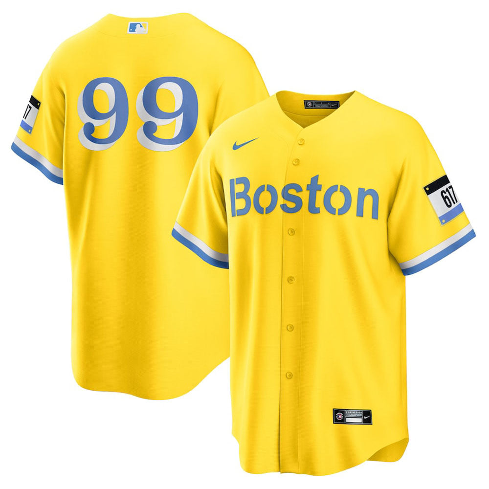 Men's Boston Red Sox Alex Verdugo City Connect Replica Jersey - Gold