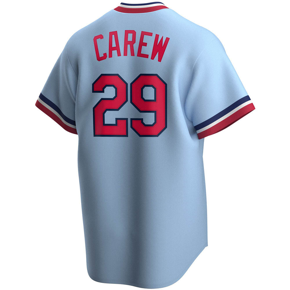 Men's Minnesota Twins Rod Carew Road Cooperstown Collection Player Jersey - Light Blue