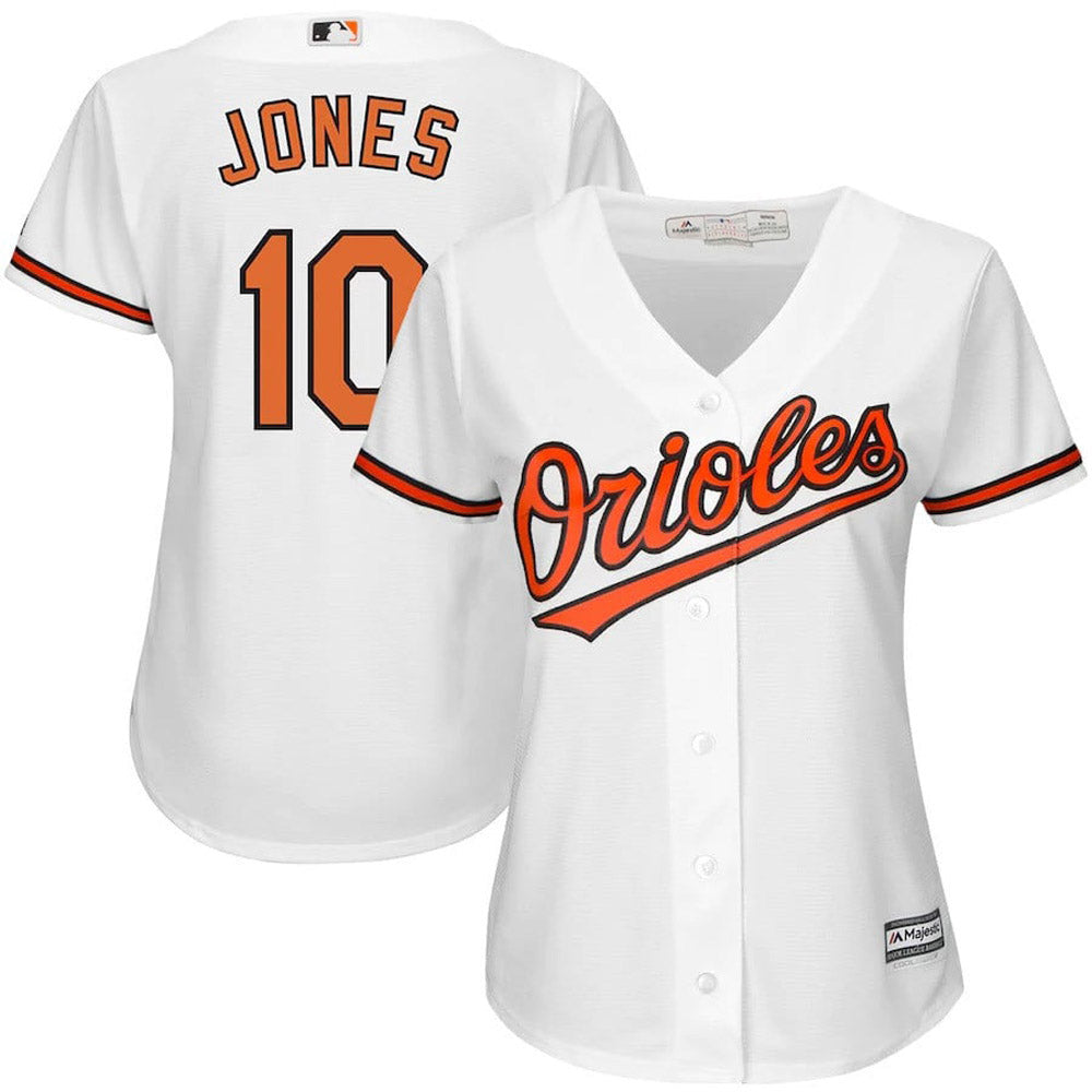 Women's Baltimore Orioles Adam Jones Replica Home Jersey - White